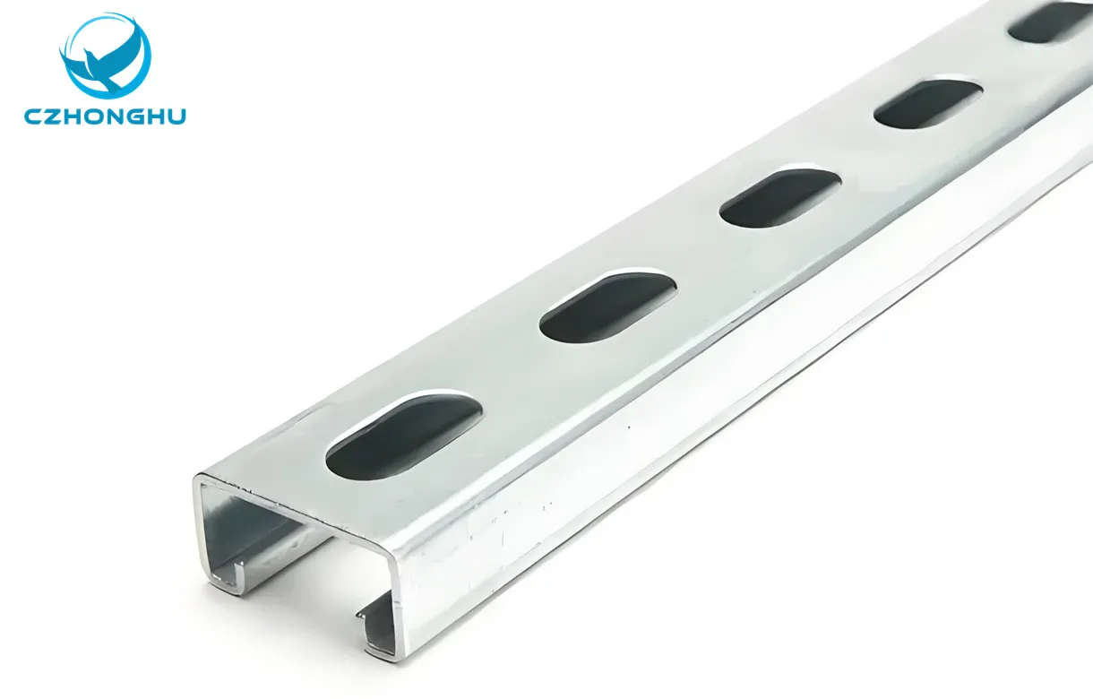 Canal em u com fenda